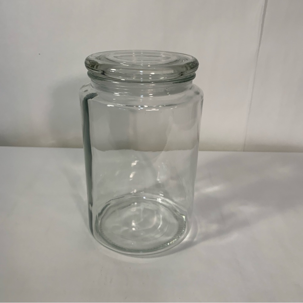 Clear Glass Jar Canister with Lid Glass Storage Candy treats cookies
